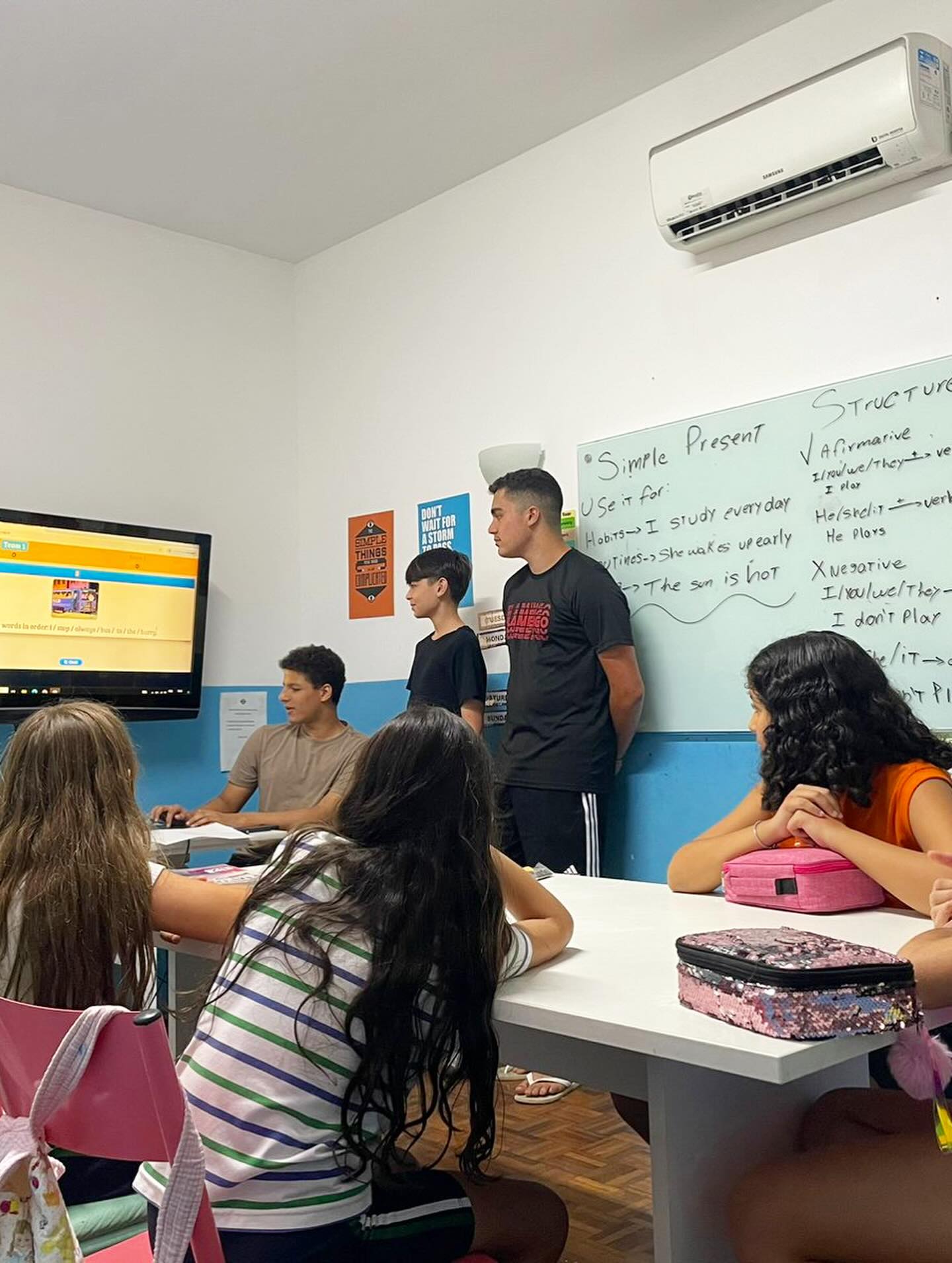 Aula em turma pequena